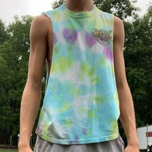 Tie Dye Sleeveless T-Shirt